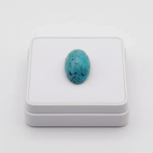 Nishapur turquoise with a white background