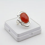Natural Red Agate (Carnelian Aqeeq) 44.65 ct – Massive Oval Cabochon – Stone of Strength