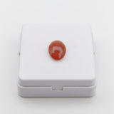 natural red agate carnelian aqeeq 31.15ct Carnelian gemstone on a white background