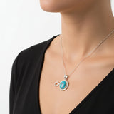 Natural Nishapur Turquoise - 33.65 Carat Premium Spider Web Matrix Cabochon