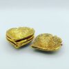 natural kashmir ruby set – 30 carats – emerald & round gems – gold plated 4 decorative lamps gift