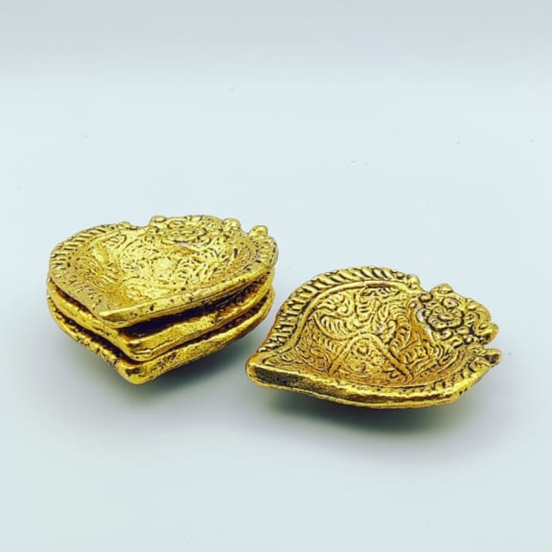 natural kashmir ruby set – 30 carats – emerald & round gems – gold plated 4 decorative lamps gift